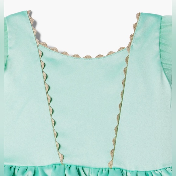 Janie and Jack x Disney Kids' Tiana Satin & Tulle Dress Costume - Picture 2 of 7